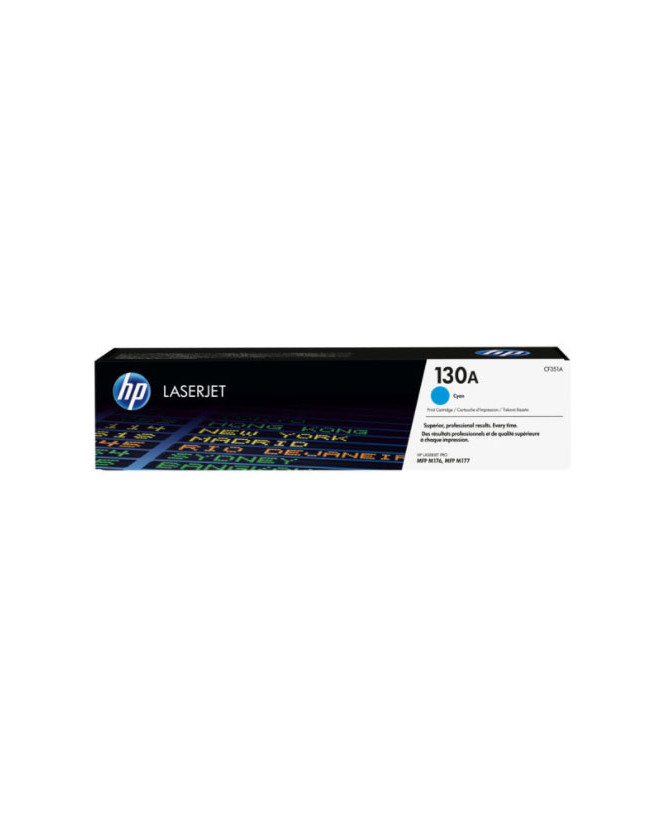 Buy HP 130A Cyan Original LaserJet Toner Cartridge CF351A for HP Color LaserJet Pro MFP M176n Printer