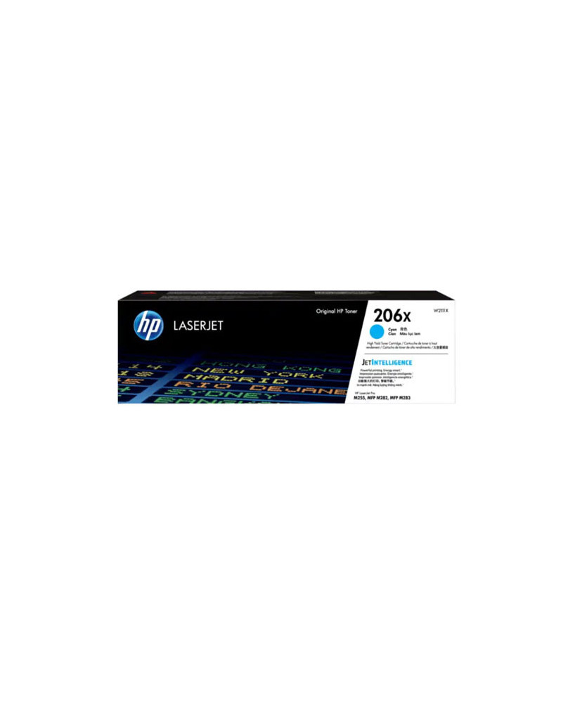 Buy HP 206X High Yield Cyan Original LaserJet Toner Cartridge W2111X for HP Color LaserJet Pro M255 Printer