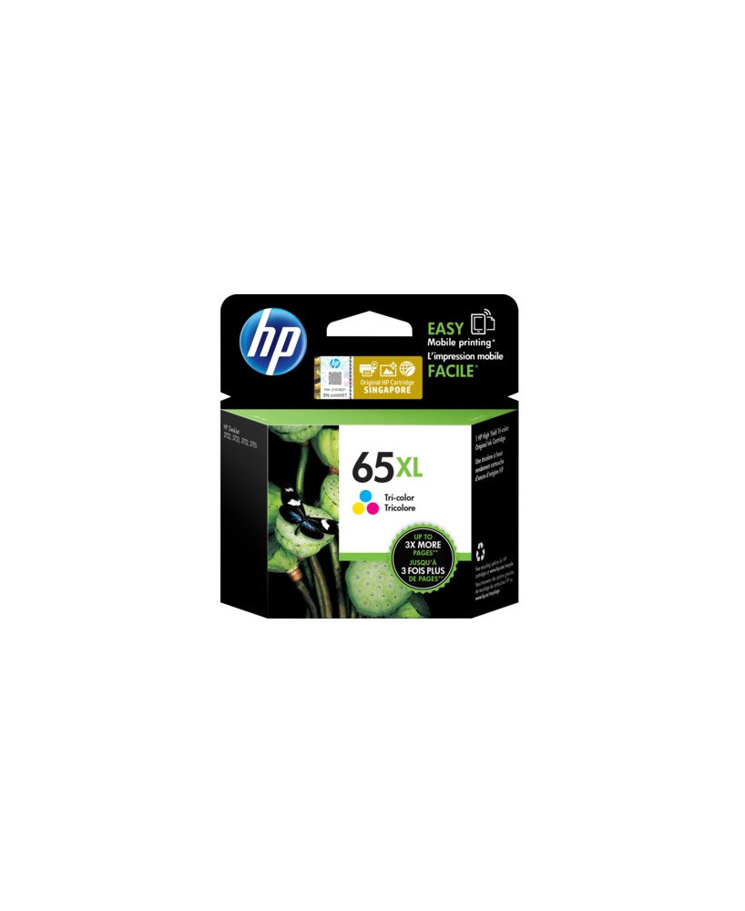 Buy HP 65XL High Yield Dye-based Tri-Colour Ink Cartridge N9K03AA for HP AMP 100, Deskjet 2620, 3750, Envy 5010 Printer