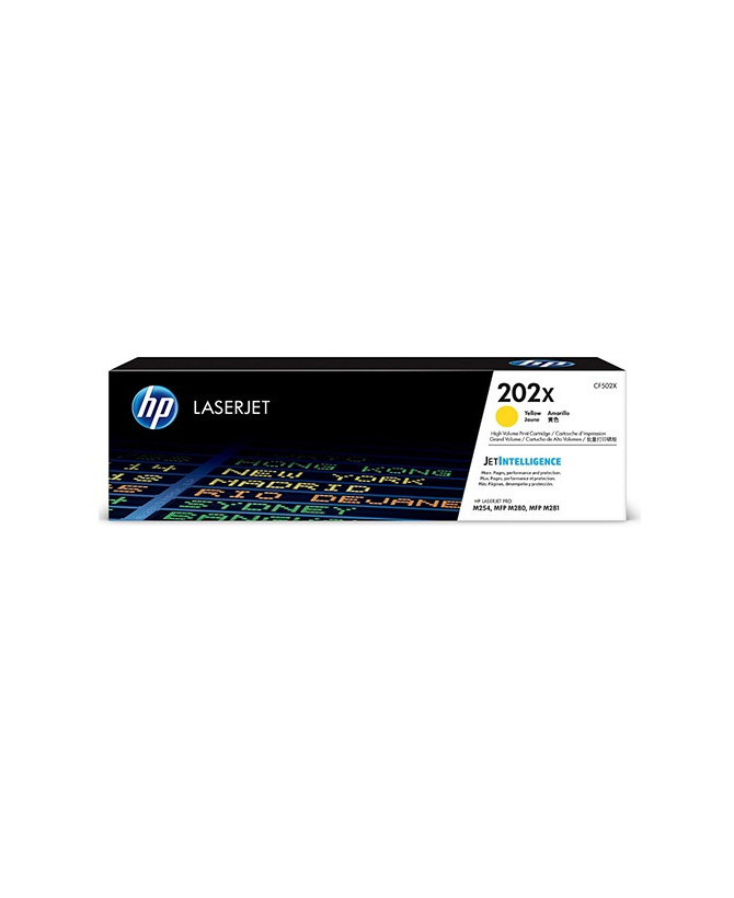 Buy HP 202X High Yield Yellow Toner Cartridge CF502X for HP Color LaserJet Pro M254dw, M254nw, MFP M280nw Printer