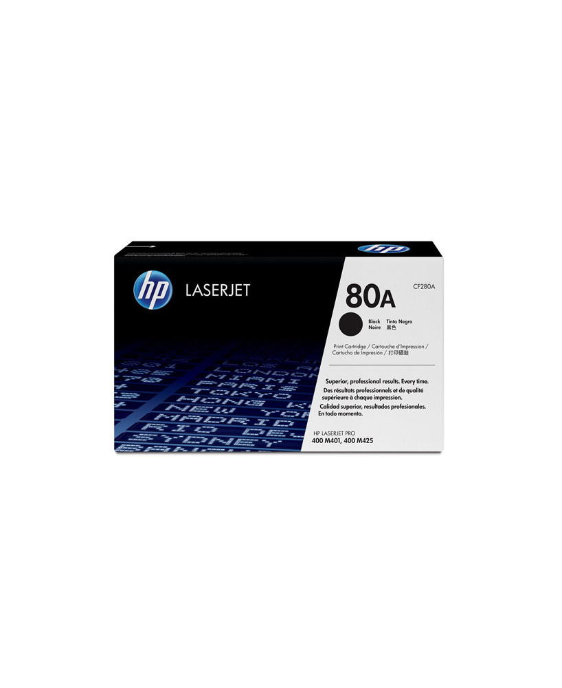 Buy HP 80A Black Original LaserJet Toner Cartridge CF280A for HP LaserJet Pro 400 M401 and M425 Series Printers