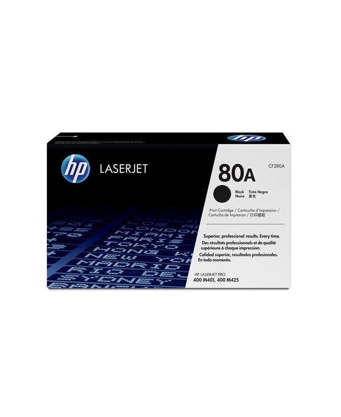 Buy HP 80A Black Original LaserJet Toner Cartridge CF280A for HP LaserJet Pro 400 M401 and M425 Series Printers