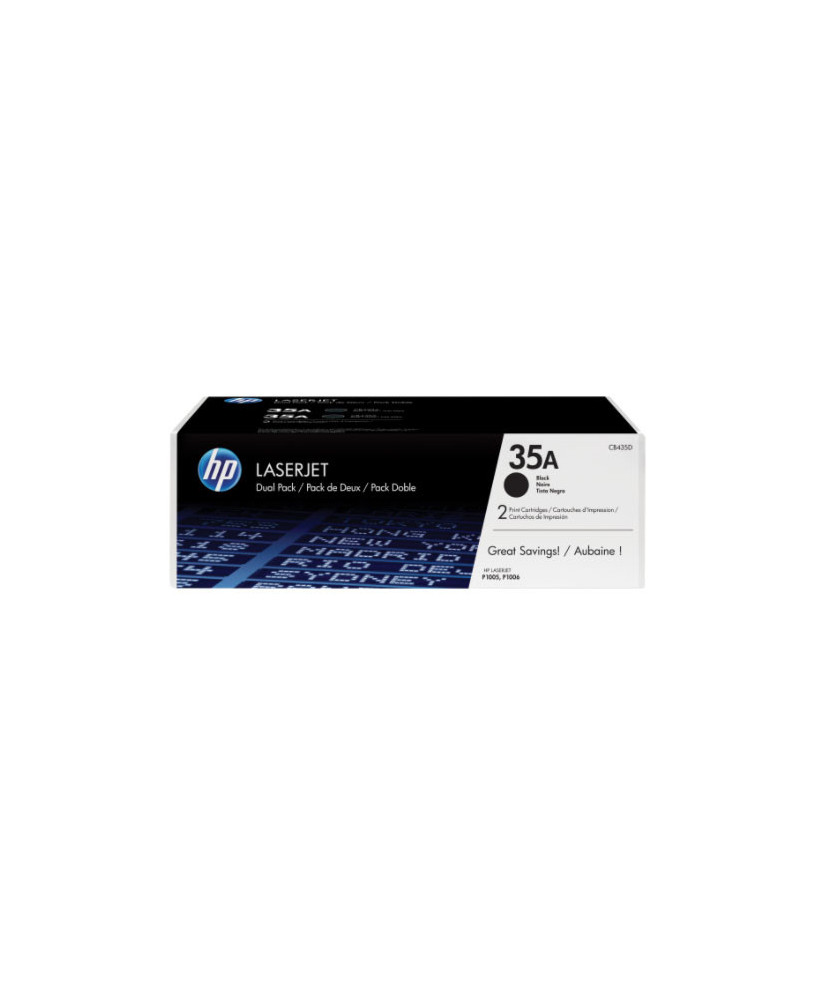 Buy HP 35A Black Original LaserJet Toner Cartridge CB435A for HP LaserJet P1005 Printer