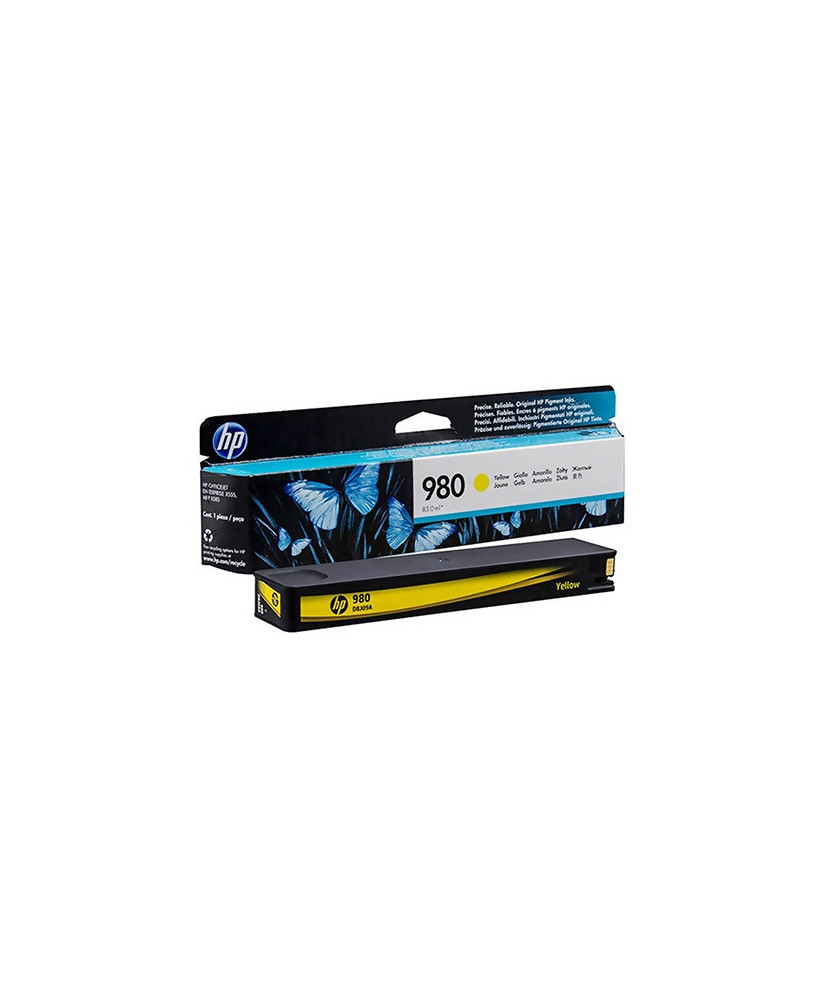 Buy HP 980 Yellow Original Ink Cartridge D8J09A for Officejet Enterprise Color MFP X585dn, MFP X585f, X555dn