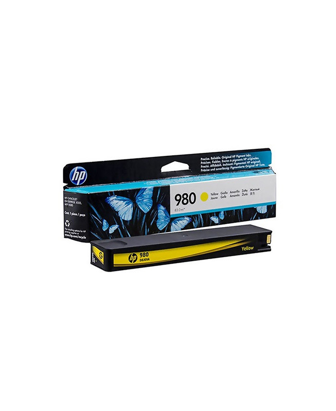 Buy HP 980 Yellow Original Ink Cartridge D8J09A for Officejet Enterprise Color MFP X585dn, MFP X585f, X555dn