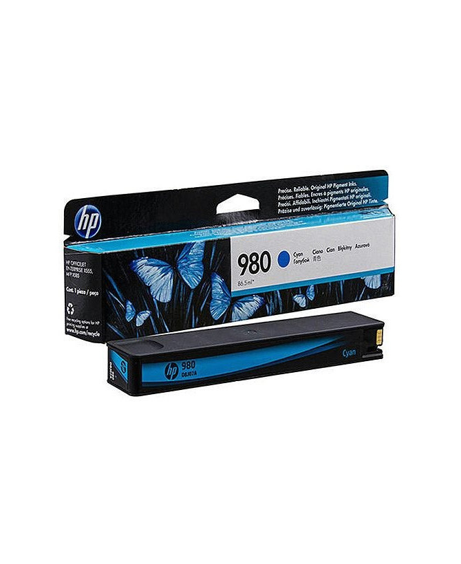 Buy HP 980 Cyan Original Ink Cartridge D8J07A for Officejet Enterprise Color MFP X585dn, MFP X585f, X555dn