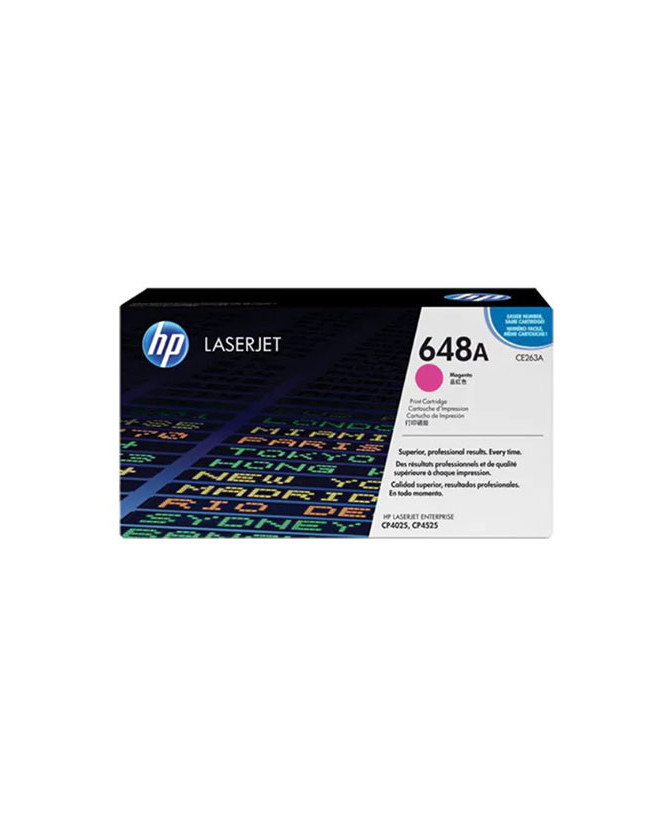 Buy HP 648A Magenta Toner Cartridge CE263A, up to 11K Pages for Color LaserJet Enterprise CP4025dn, CP4025n, CP4525dn, CP4525n, CP4525xh