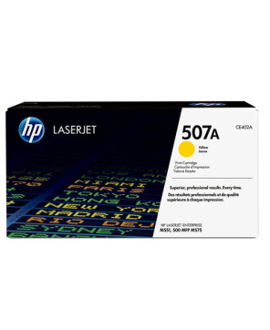 Buy HP 507A Yellow Original LaserJet Toner Cartridge CE402A for HP LaserJet Enterprise 500, 551, 570, 575.