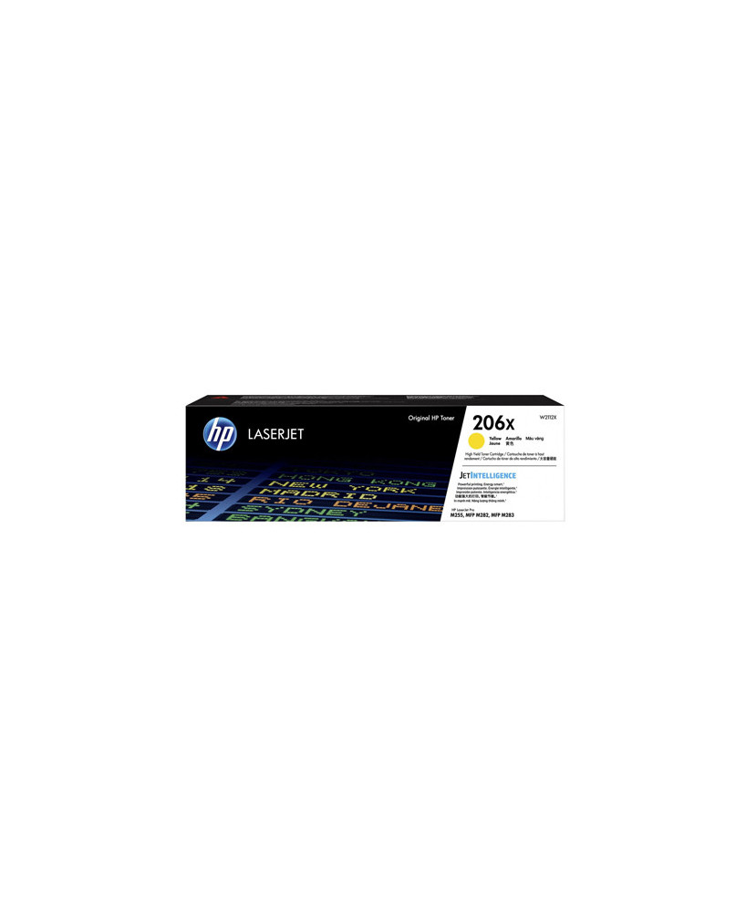 Buy HP 206X Yellow Toner High-Yield LaserJet Cartridge W2112X for M283 and M255 Printers