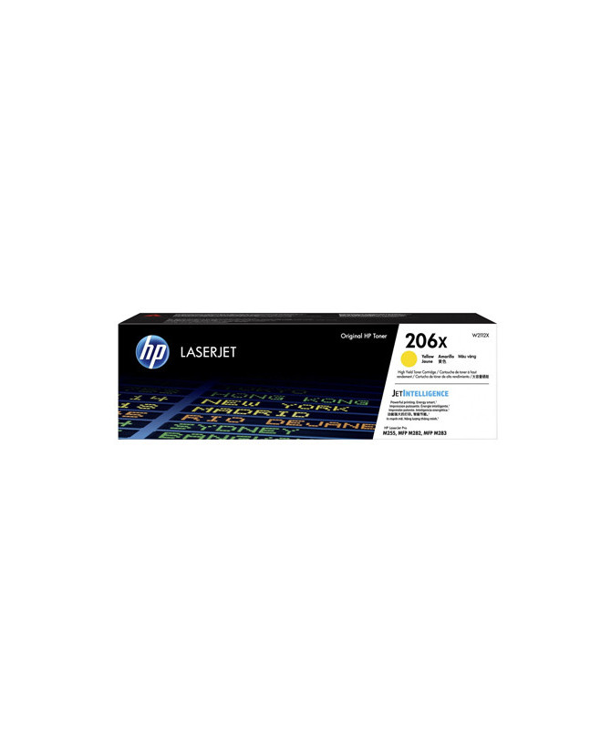 Buy HP 206X Yellow Toner High-Yield LaserJet Cartridge W2112X for M283 and M255 Printers