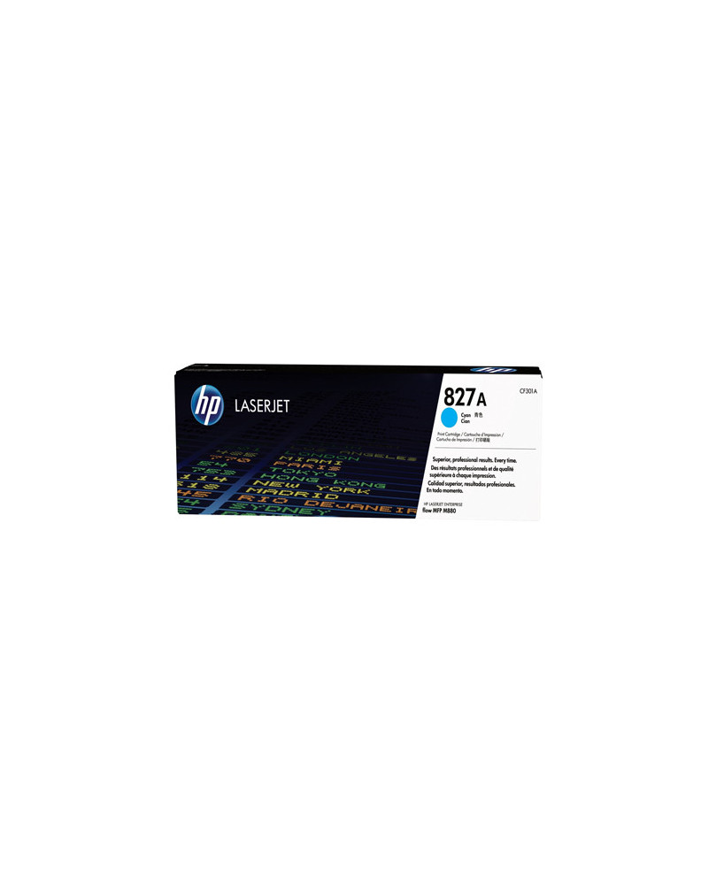 Buy HP 827A Cyan LaserJet Toner Cartridge CF301A For M880 Series