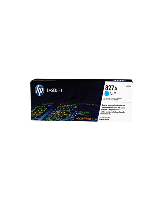 Buy HP 827A Cyan LaserJet Toner Cartridge CF301A For M880 Series