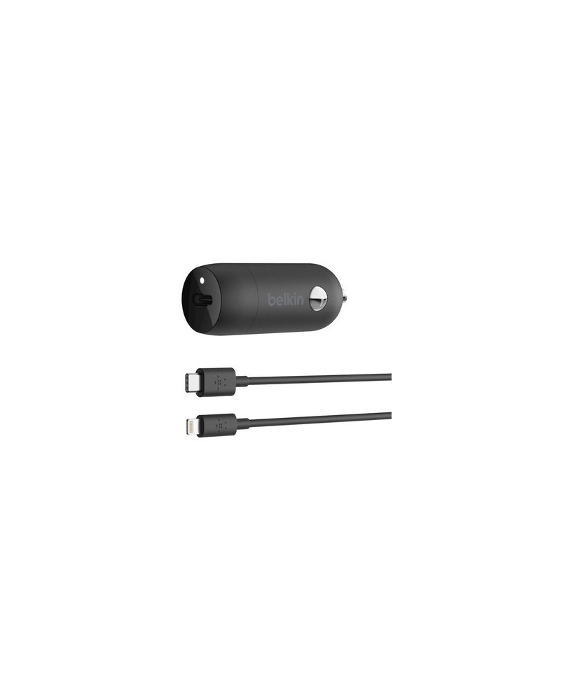 Buy Belkin 20w Usb-c to Lightning Cable 1 Port Car Charger in Black CCA003BT04BK