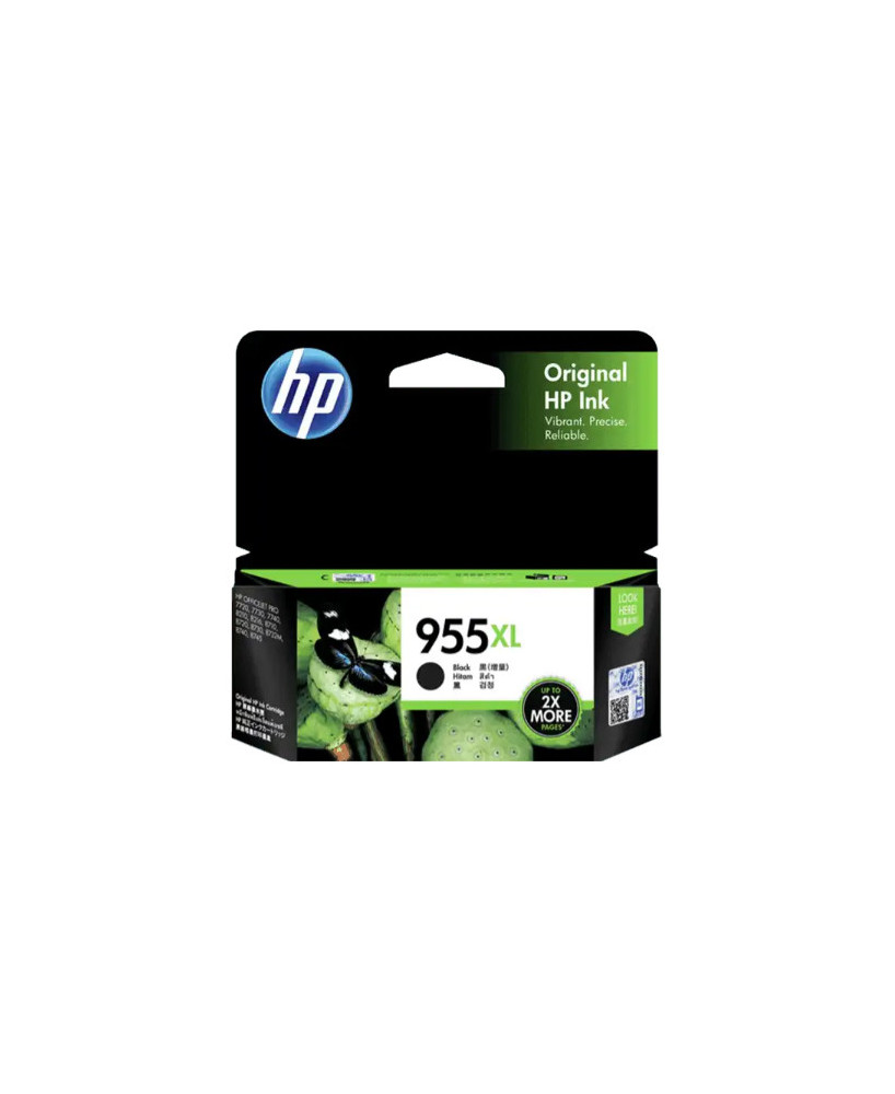 Buy HP 955XL High Yield Black Ink Cartridge L0S72AA for Officejet 8702, 7730 Wide Format