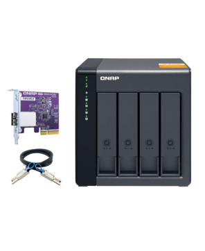 Buy Qnap 4-Bay Desktop SATA JBOD Expansion Unit With A QXP-400ES-A1164 PCIE SATA Host Card And Cables TL-D400S