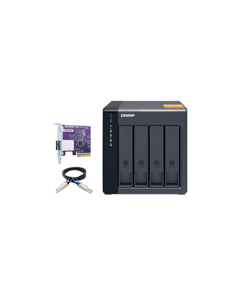 Buy Qnap 4-Bay Desktop SATA JBOD Expansion Unit With A QXP-400ES-A1164 PCIE SATA Host Card And Cables TL-D400S