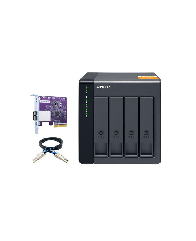 Buy Qnap 4-Bay Desktop SATA JBOD Expansion Unit With A QXP-400ES-A1164 PCIE SATA Host Card And Cables TL-D400S