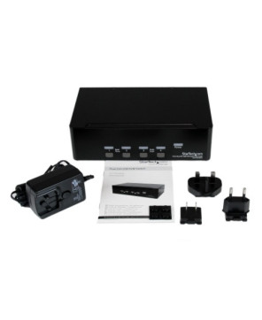 Buy Startech SV431DD2DUA 4-Port Dual KVM Switch with Audio and USB 2.0 Hub