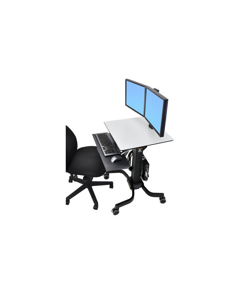 Buy Ergotron Workfit-C Sit-Stand Dual LCD Black Workstation 24-214-085 