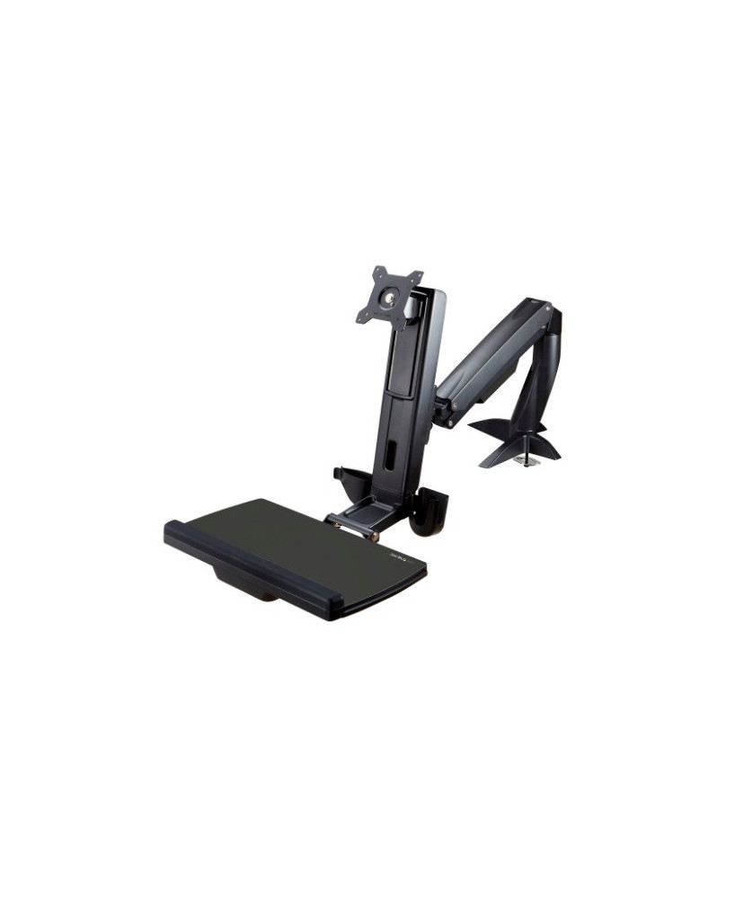 Buy Startech ARMSTSCP1 Desk Mount Adjustable Sit-Stand Workstation Arm for Single 34" VESA Mount Display