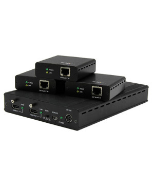 Buy Startech 3-Port HDBaseT Extender Kit with 3 Receivers - 1x3 HDMI over CAT5 Splitter - Up to 4K ST124HDBT