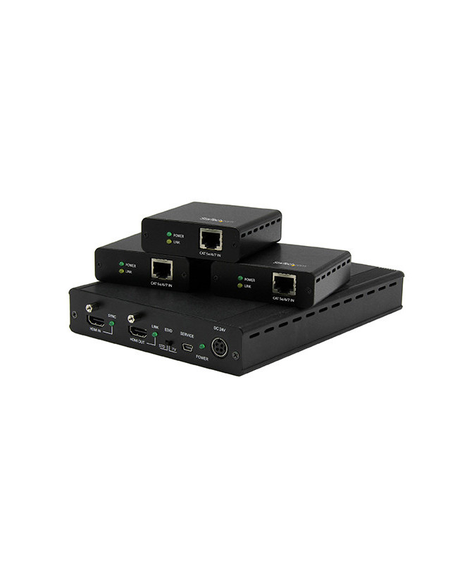 Buy Startech 3-Port HDBaseT Extender Kit with 3 Receivers - 1x3 HDMI over CAT5 Splitter - Up to 4K ST124HDBT