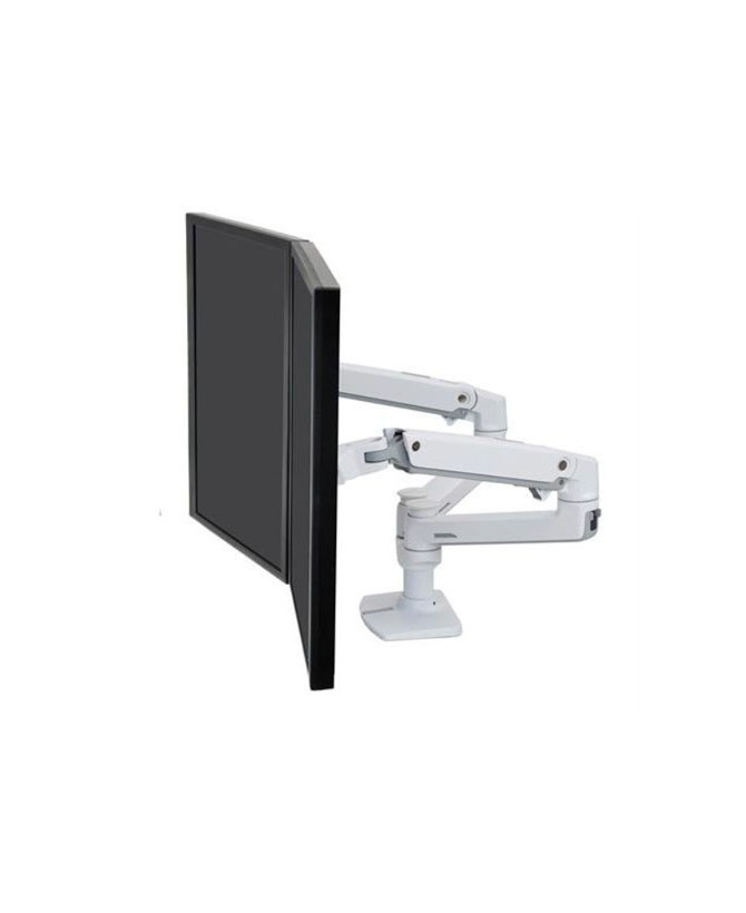 Buy Ergotron LX Dual Side-by-Side Mounting Arm in White 45-491-216 for Monitor