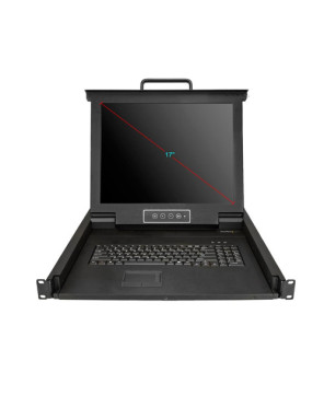 Buy Startech Rackmount KVM Console - Single Port VGA KVM with 17" LCD Monitor for Server Rack - Fully Featured Universal 1U LCD KVM Drawer w/Cables & Hardware RKCONS1701