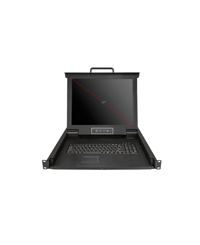 Buy Startech Rackmount KVM Console - Single Port VGA KVM with 17" LCD Monitor for Server Rack - Fully Featured Universal 1U LCD KVM Drawer w/Cables & Hardware RKCONS1701