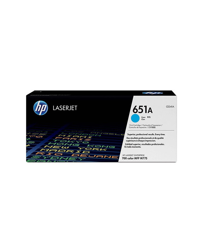 Buy HP 651A Cyan Original LaserJet Toner Cartridge CE341A for HP LaserJet Enterprise 700 M775dn, M775f, M775z