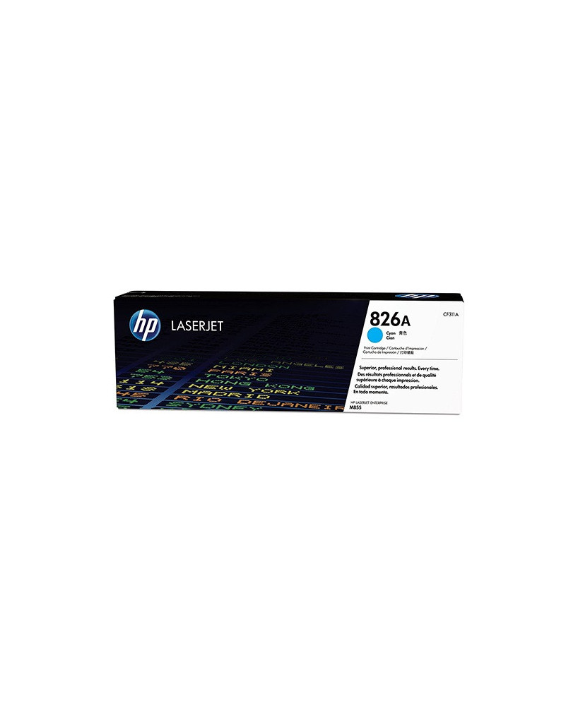 Buy HP 826A Cyan Original LaserJet Toner Cartridge CF311A for Color LaserJet Enterprise M855dn, M855x+, M855xh