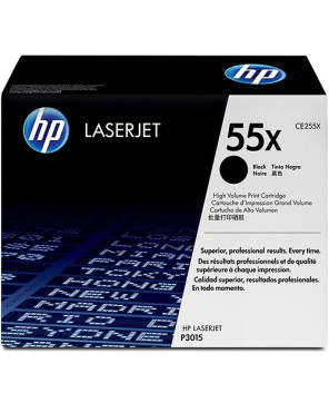 Buy HP 55X Black High Yield Original LaserJet Toner Cartridge CE255X for LaserJet Enterprise MFP M525dn, MFP M525f, P3015