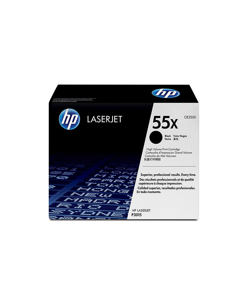 Buy HP 55X Black High Yield Original LaserJet Toner Cartridge CE255X for LaserJet Enterprise MFP M525dn, MFP M525f, P3015