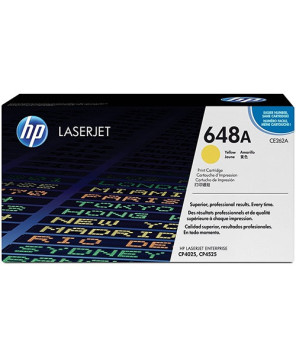 Buy HP 648A Yellow Original LaserJet Toner Cartridge CE262A for Color LaserJet Enterprise CP4025dn, CP4025n, CP4525dn