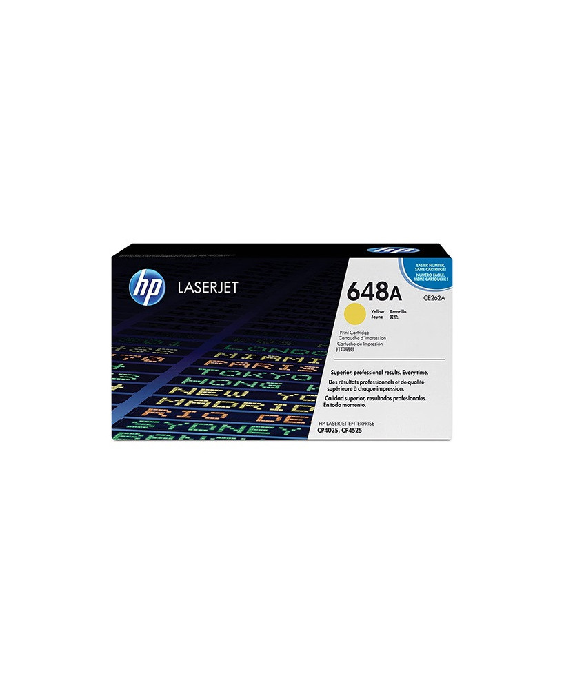 Buy HP 648A Yellow Original LaserJet Toner Cartridge CE262A for Color LaserJet Enterprise CP4025dn, CP4025n, CP4525dn