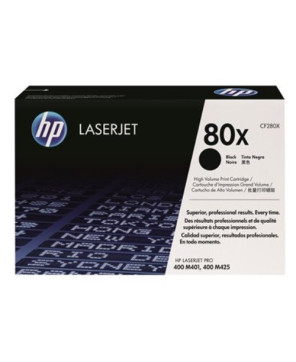 Buy HP 80x High Yield Black LaserJet Toner Cartridge CF280X for LaserJet Pro 400 M401a, 400 M401d