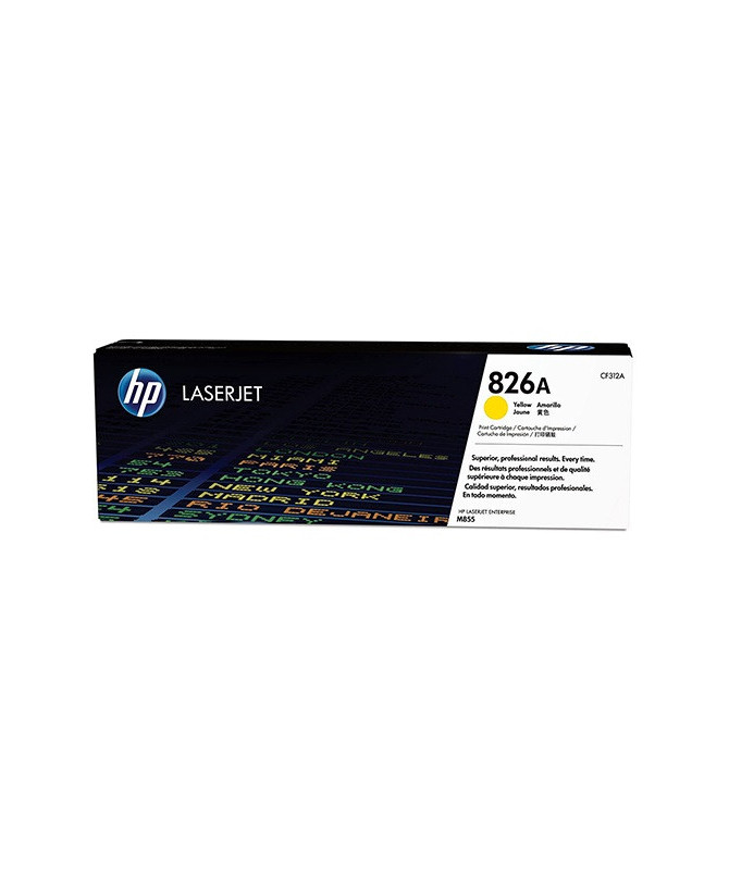 Buy HP 826A Yellow Original LaserJet Toner Cartridge CF312A for Color LaserJet Enterprise M855dn, M855x+, M855x+ NFC/Wireless Direct