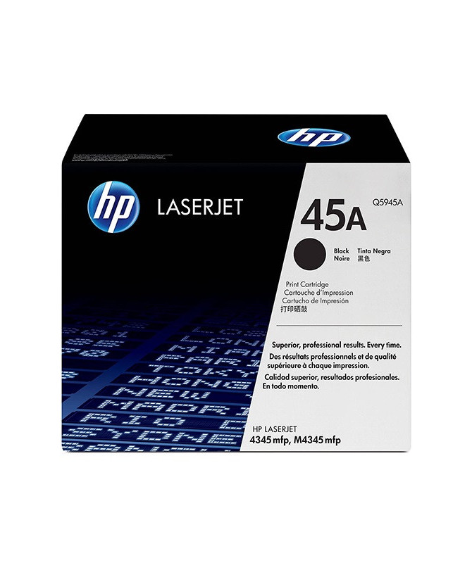 Buy HP 45A Black Original LaserJet Toner Cartridge Q5945A for LaserJet 4345mfp, 4345x MFP, 4345xm MFP