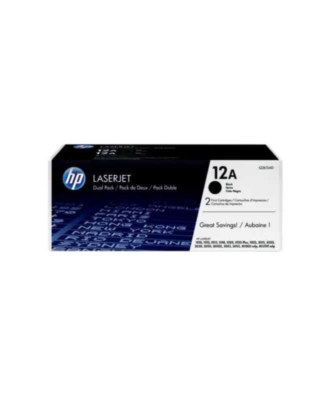 Buy HP 12A Black Original LaserJet Toner Cartridges Q2612AD for HLaserJet 1010, 1010w