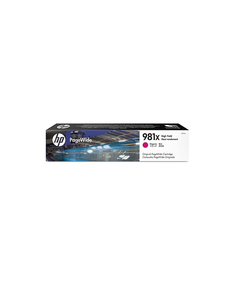 Buy HP 981X High Yield Magenta Original PageWide Ink Cartridge L0R10A for PageWide Enterprise Color 556dn, 556xh, MFP 586dn