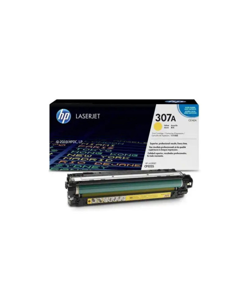 Buy HP 307A Yellow Original LaserJet Toner Cartridge CE742A for HP Colour LaserJet Professional Printer