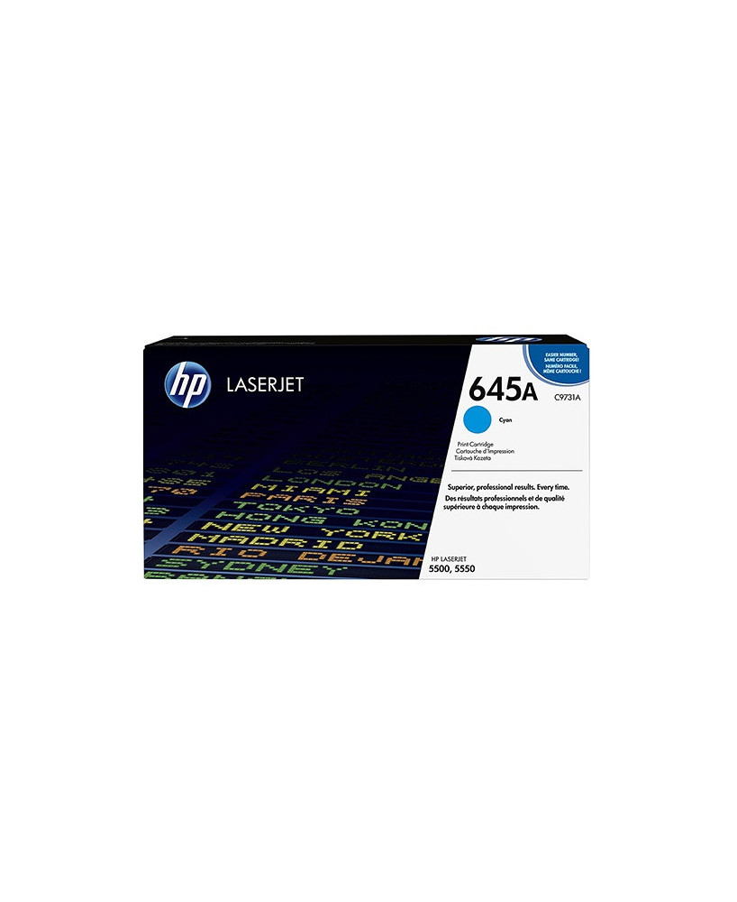 Buy HP 645A Cyan Original LaserJet Toner Cartridge C9731A for Color LaserJet 5500, 5500dn, 5500dtn, 5500hdn