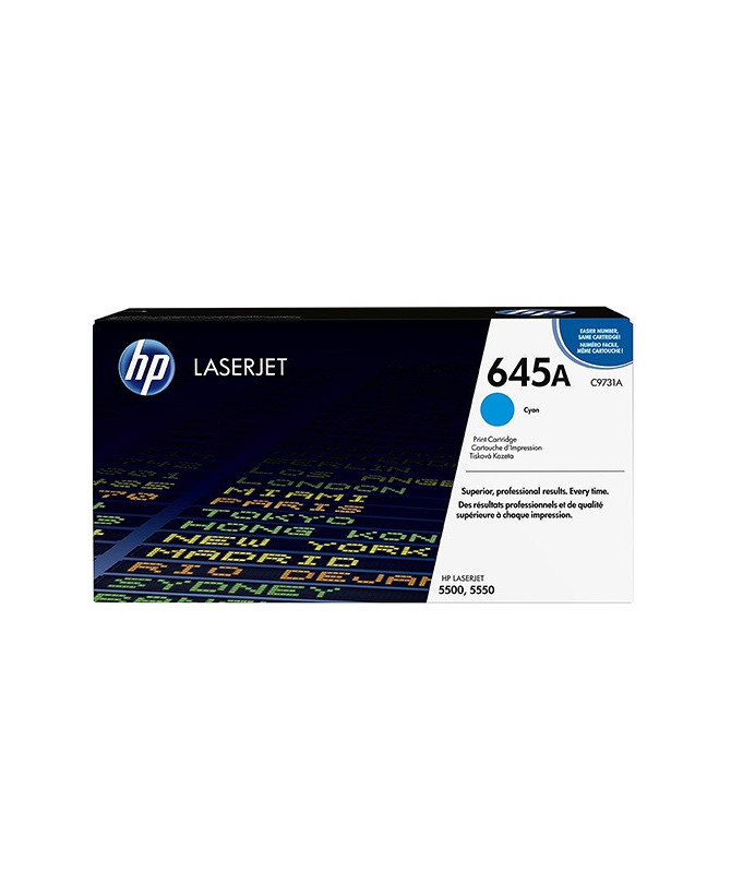 Buy HP 645A Cyan Original LaserJet Toner Cartridge C9731A for Color LaserJet 5500, 5500dn, 5500dtn, 5500hdn