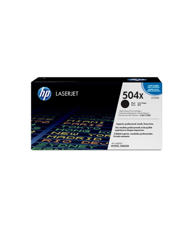 Buy HP 504X High Yield Black Original LaserJet Toner Cartridge CE250X for HP Color LaserJet Printer