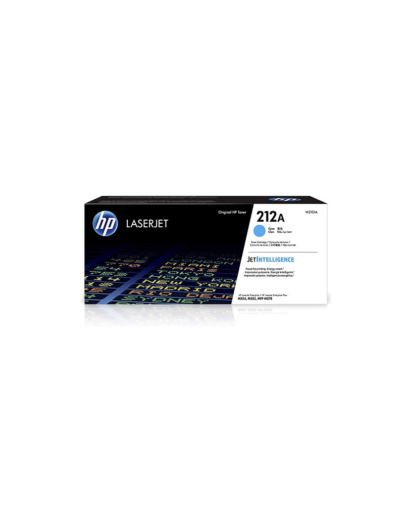 Buy HP 212A Cyan Original LaserJet Toner Cartridge W2121A for Colour LaserJet Enterprise M554dn, M555dn, M555x