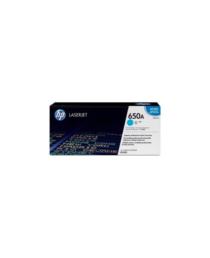 Buy HP 650A Cyan Original LaserJet Toner Cartridge CE271A for HP Color LaserJet Enterprise CP5520, CP5520dn, CP5520n, CP5520xh, CP5525dn, CP5525n, CP5525xh, M750dn, M750n, M750xh