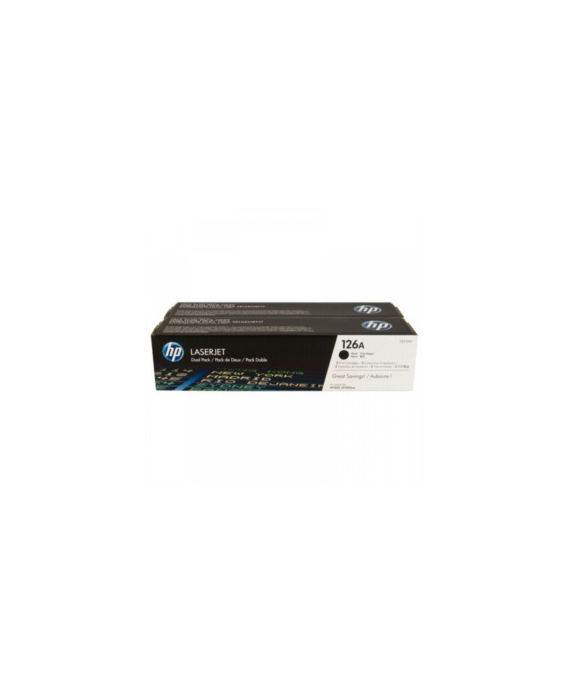 Buy HP 126A 2-Pack Black Original LaserJet Toner Cartridges CE310AD for HP Color LaserJet Pro CP1025, CP1025nw, LaserJet Pro MFP M175a, MFP M175nw, TopShot LaserJet Pro M275 MFP