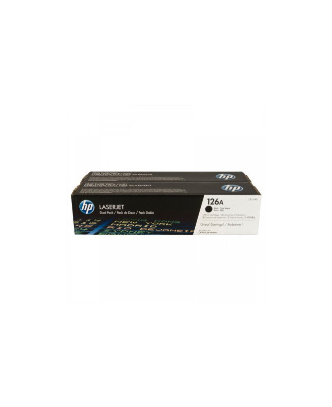 Buy HP 126A 2-Pack Black Original LaserJet Toner Cartridges CE310AD for HP Color LaserJet Pro CP1025, CP1025nw, LaserJet Pro MFP M175a, MFP M175nw, TopShot LaserJet Pro M275 MFP