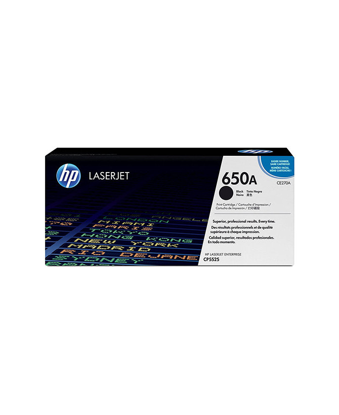 Buy HP 650A Black Original LaserJet Toner Cartridge CE270A for CP5525, M750 Series