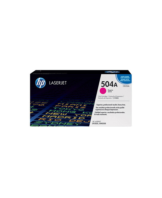 Buy HP 504A Magenta Original LaserJet Toner Cartridge CE253A for HP Color LaserJet CP3525 Printer series, HP Color LaserJet CM3530 MFP